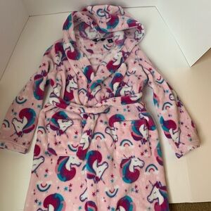 Girls LANDS END Fleece Robe 8